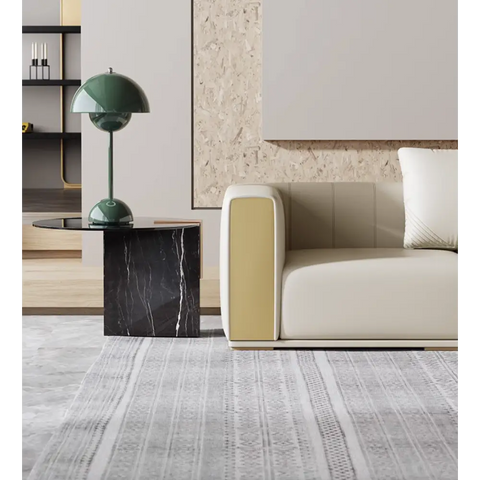 Daly Three Seater Sofa Real Leather