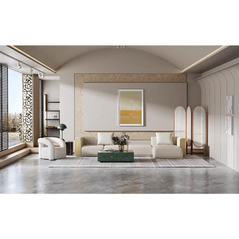 Daly Three Seater Sofa Real Leather