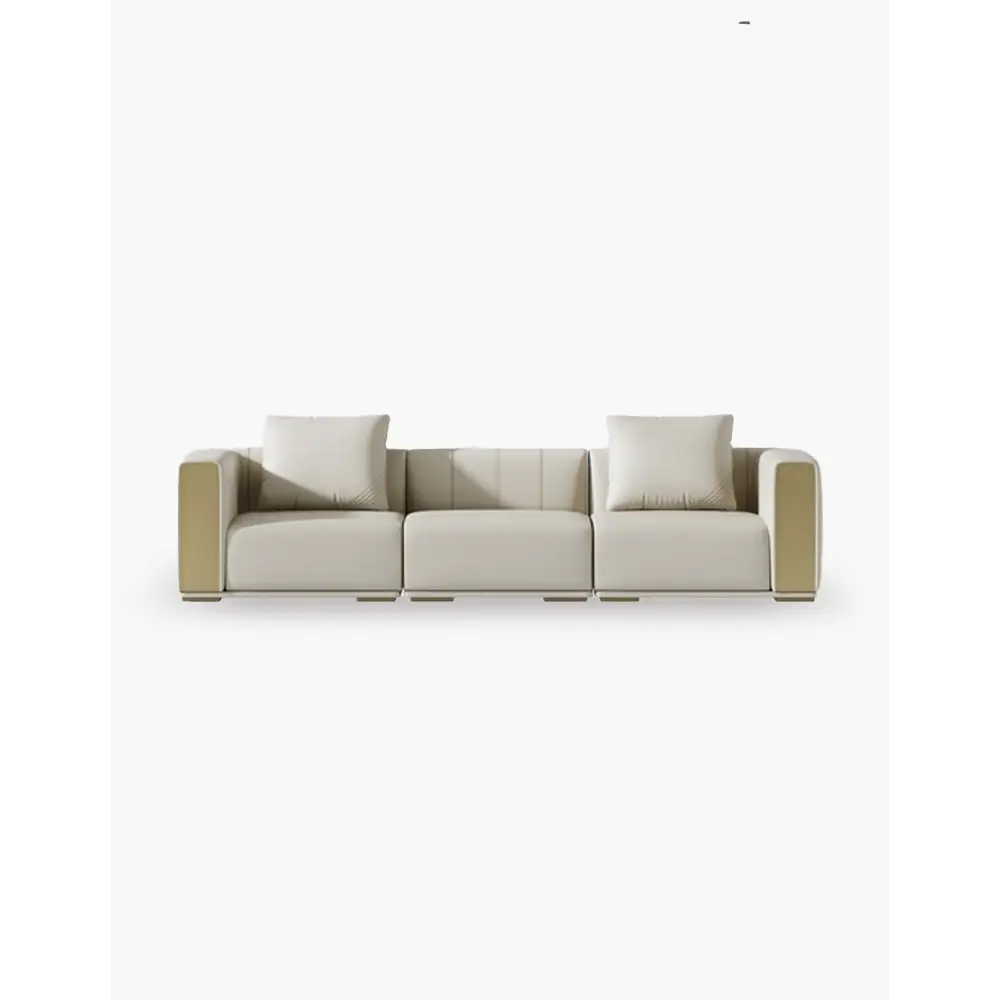 Daly Three Seater Sofa Real Leather
