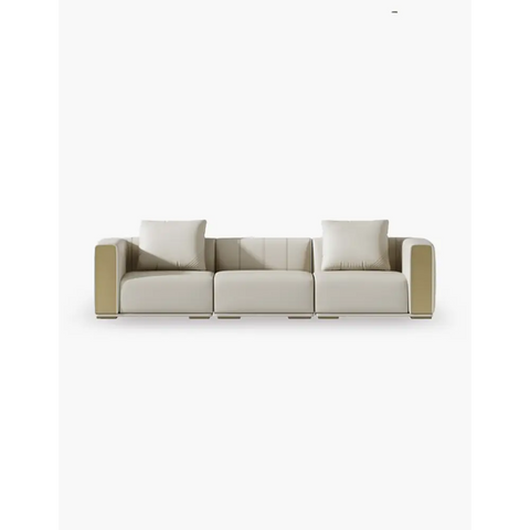 Daly Three Seater Sofa Real Leather