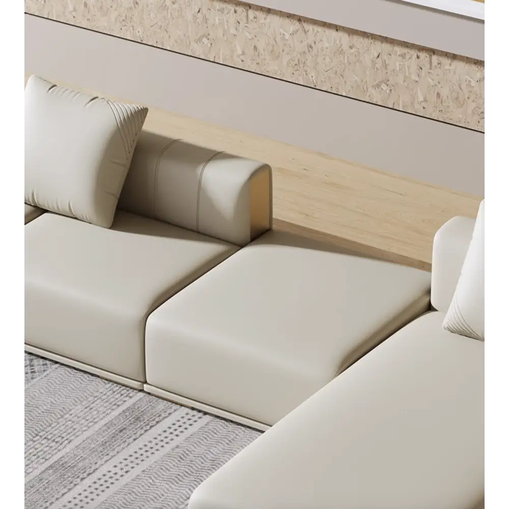 Daly Three Seater Sofa Real Leather