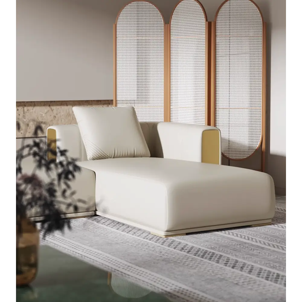 Daly Three Seater Sofa Real Leather