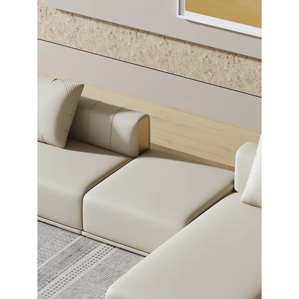 Daly Three Seater Sofa Real Leather