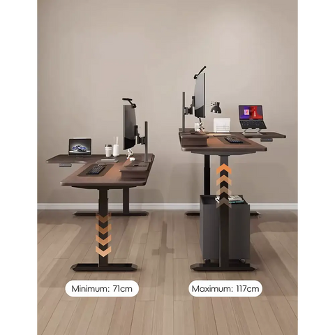 D’Amico Electric Standing Office Desk Computer Corner Desk - office desk