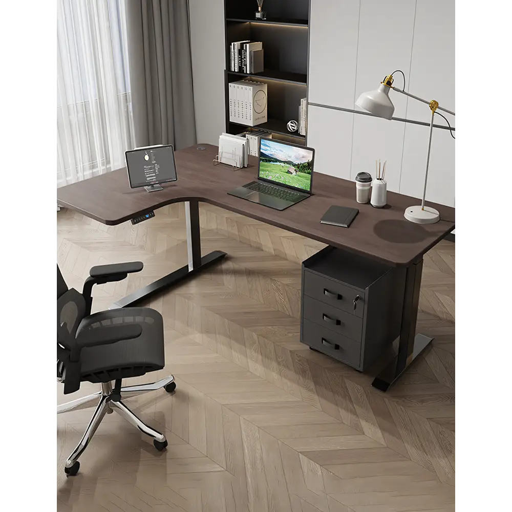 D’Amico Electric Standing Office Desk Computer Corner Desk - office desk