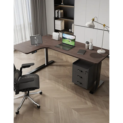 D’Amico Electric Standing Office Desk Computer Corner Desk - office desk