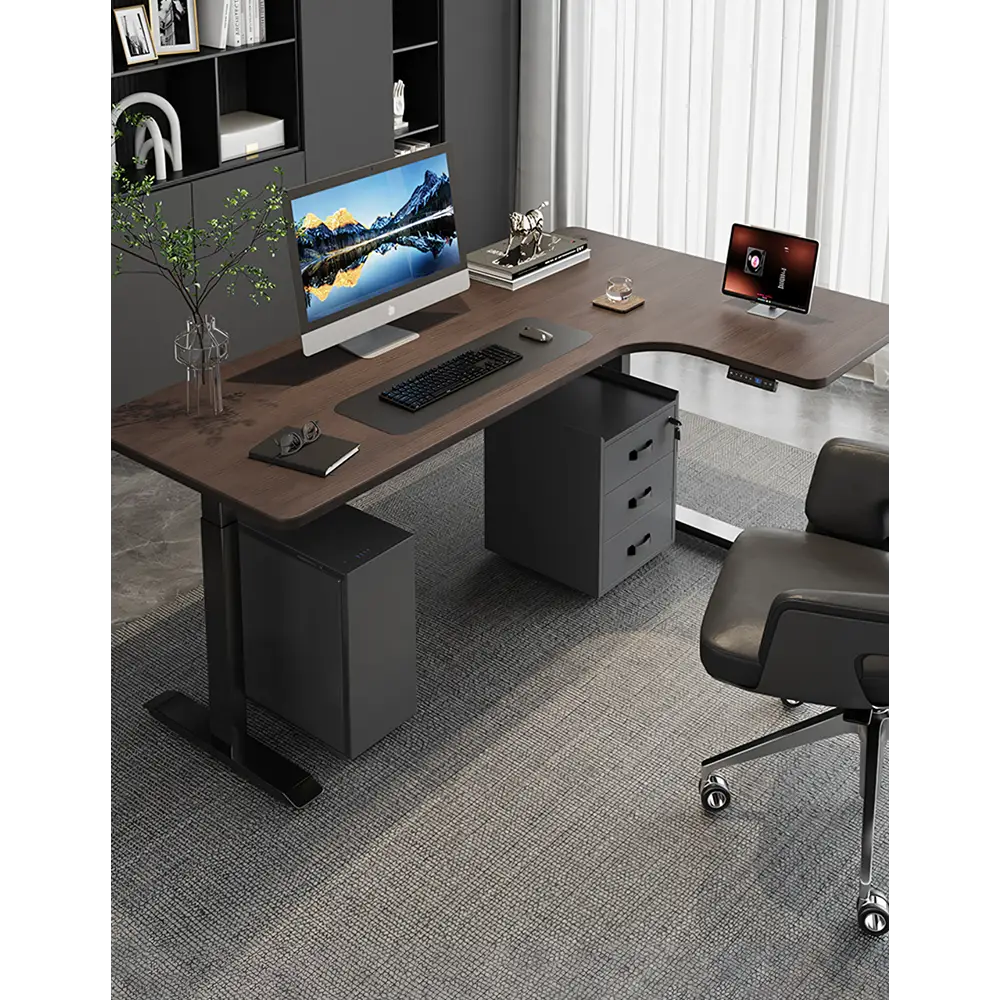 D’Amico Electric Standing Office Desk Computer Corner Desk - office desk