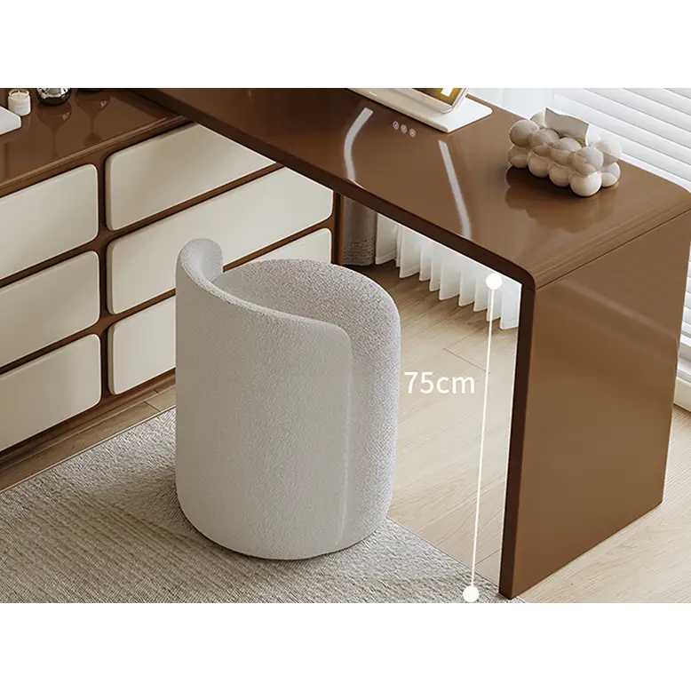 Daniela Corner Dressing Table With Mirror Solid Wood