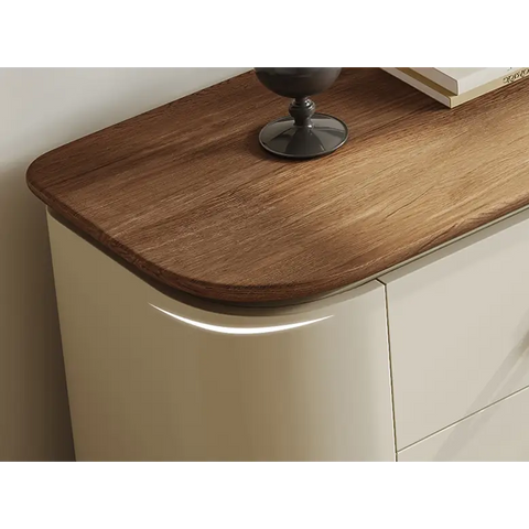 Danna Corner Dressing Table With Mirror Solid Wood