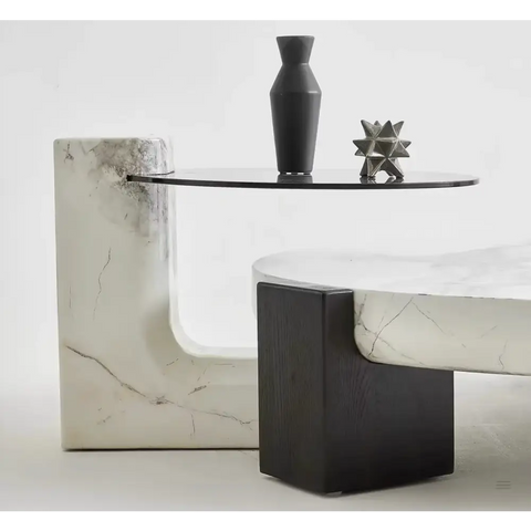 Darby Coffee Table Set Marble