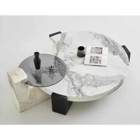 Darby Coffee Table Set Marble