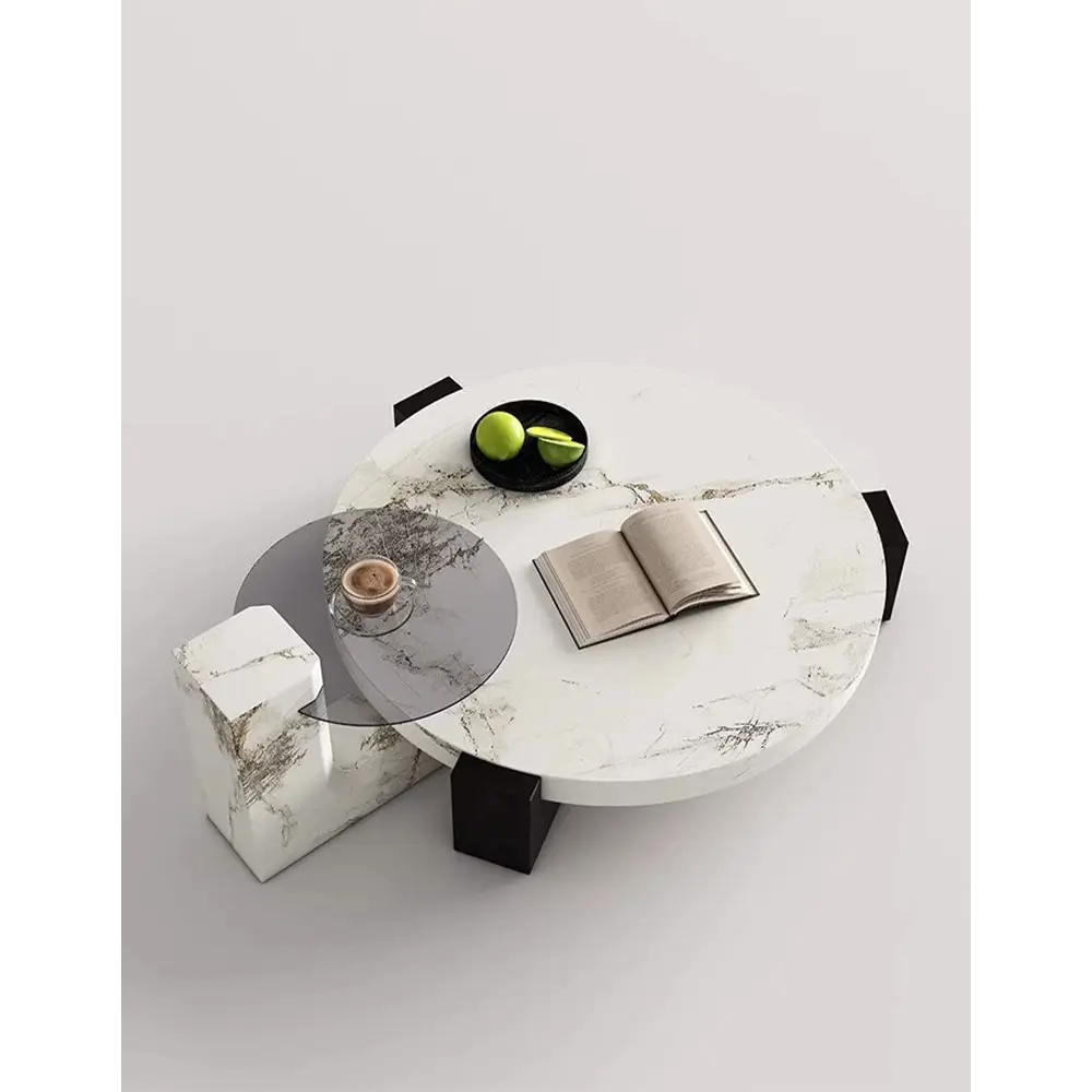 Darby Coffee Table Set Marble