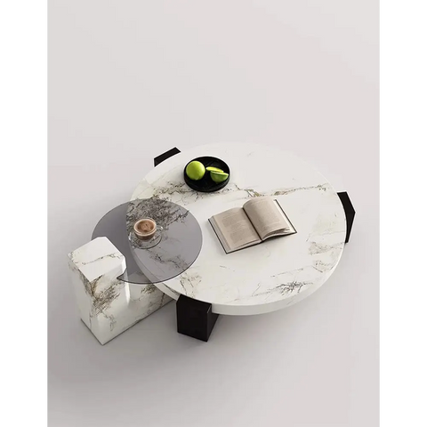 Darby Coffee Table Set Marble