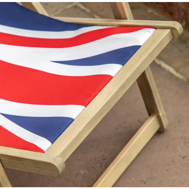 Deck Chair - Union Jack - outdoor table and chairs