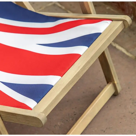 Deck Chair - Union Jack - outdoor table and chairs