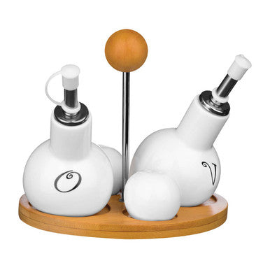 Dela 4pc Round Condiment Set
