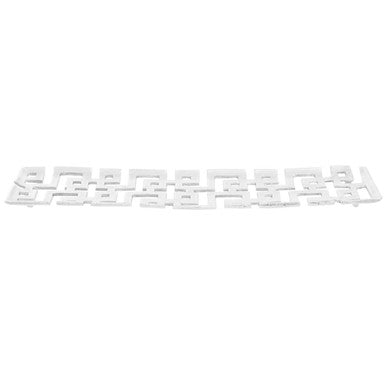 White plastic interlocking puzzle piece set for delphi silver finish dish with durable silver finish and sleek design