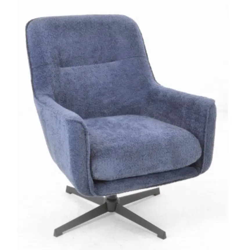 Delta Swivel Arm Chair - Blue
