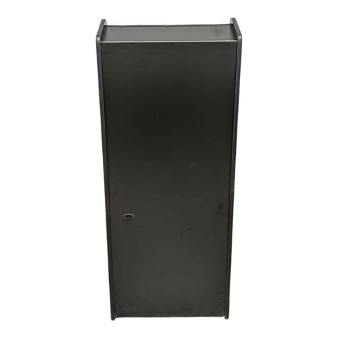 Black metal fire extinguisher cabinet with keyhole front door for deluxe 24 home edition street fighter theme alpha max screen protection