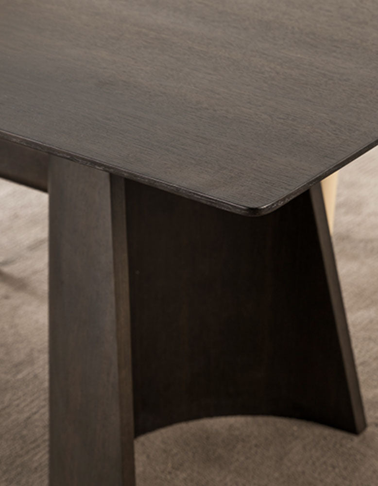 Italian Retro Dining Table, Solid Wood