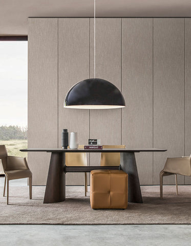 Italian Retro Dining Table, Solid Wood