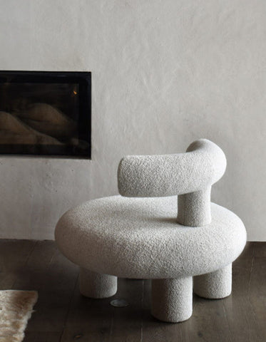 T Shapte Sheep Armchair, Cashmere wool