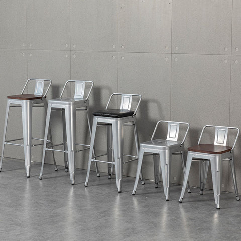 Bolero High Bar Stool Steel Frame, Multiple Colors