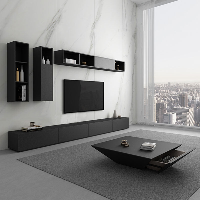 Saffron Coffee Table With Drawer, Walnut