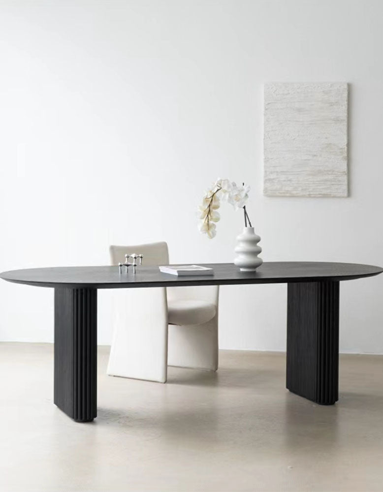Ivar Oval Dining Table, Solid Wood