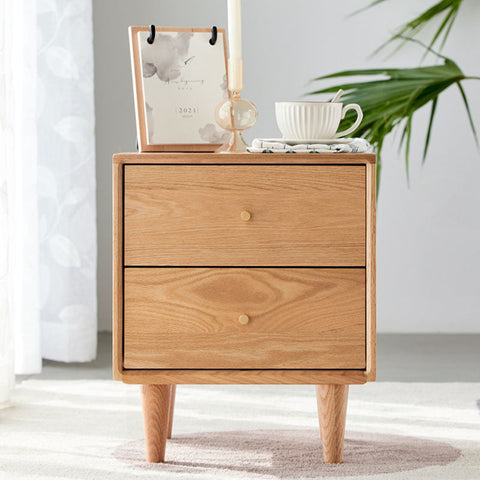 Waktravel Bedside Table, Solid Wood