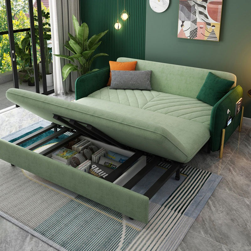 Erika Two Seater Sofa Bed, Green