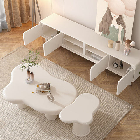 Leilani Stylish TV Stand, Cream