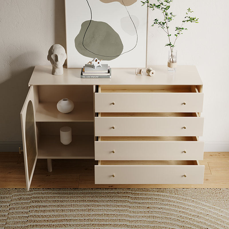 Meerveil Sideboard, One Glass Door With Four Drawers