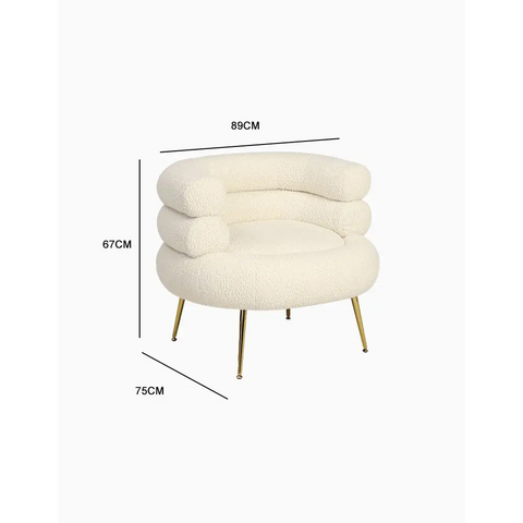Demure Armchair, Boucle｜ DC Concept
