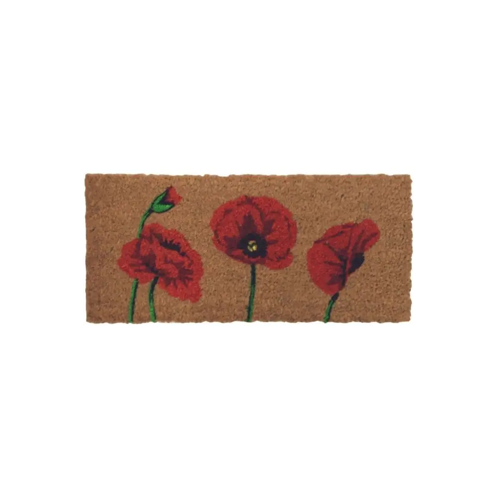 Derby Doormat Insert (23X53cm) without Surround (45X75cm) | 136 - Insert Poppies - Doormat