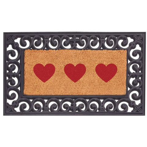 Derby Doormat Surround 45X75cm | 137 - Insert Small Hearts - Doormat