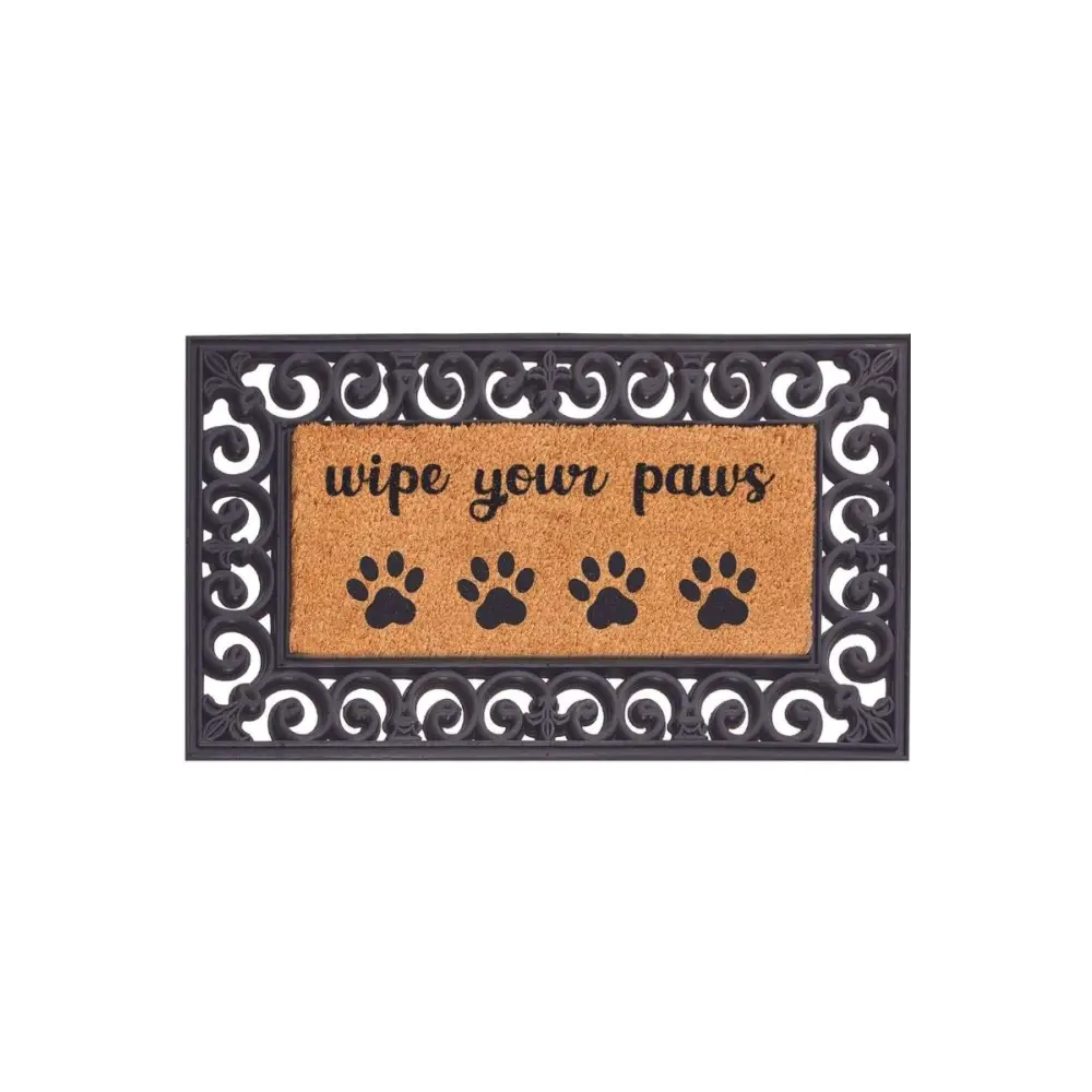 Derby Doormat Surround 45X75cm | 137 - Insert Wipe Your Paws - Doormat
