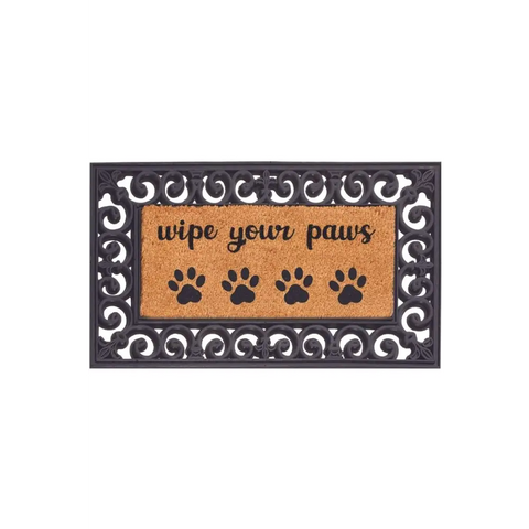 Derby Doormat Surround 45X75cm | 137 - Insert Wipe Your Paws - Doormat