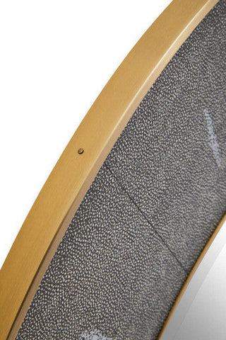 Deruta Grey Shagreen Effect Wall Mirror