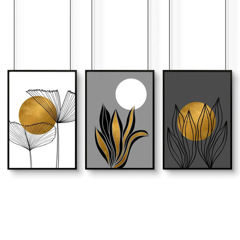 Desk office decor | set of 3 wall art prints