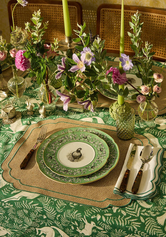 Pheasant Fancy Dessert Plates - Set of 4