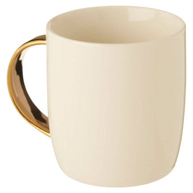 Diamond Deco White Monogram Mug, K