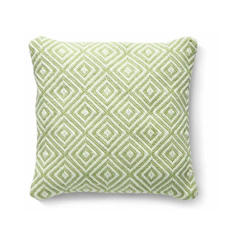 Diamond Design Woven Cushion 45x45 cm - Green - Home Accessories