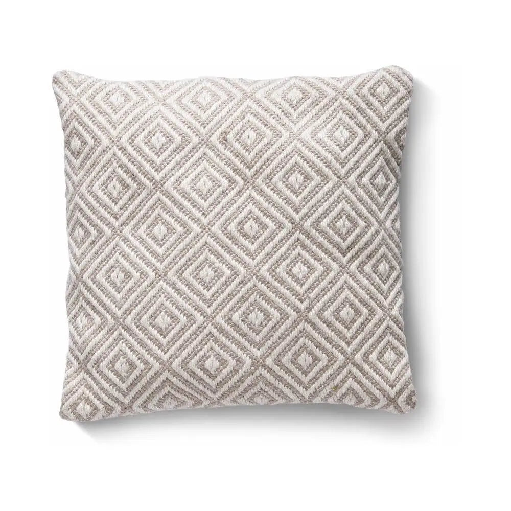 Diamond Design Woven Cushion 45x45 cm - Natural - Home Accessories