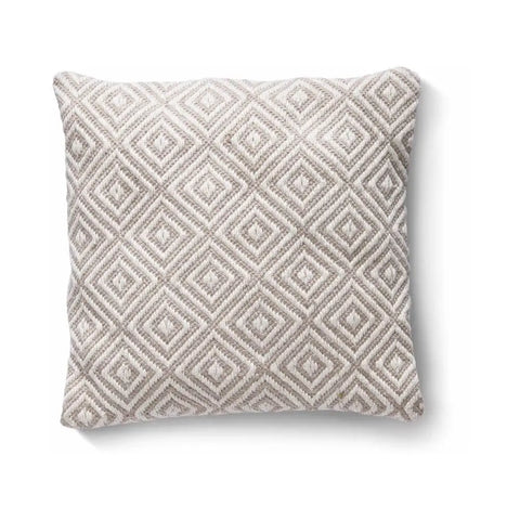 Diamond Design Woven Cushion 45x45 cm - Natural - Home Accessories