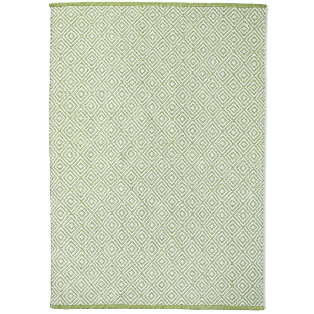 Diamond Green Hand-woven Rug - Rugs
