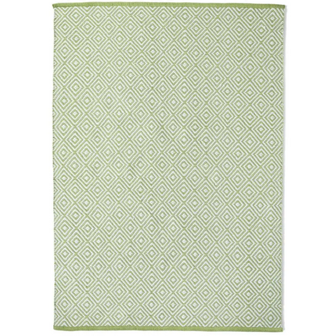 Diamond Green Hand-woven Rug - Rugs