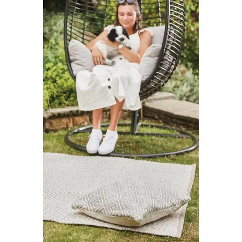 Diamond Natural Hand-woven Rug - Rugs