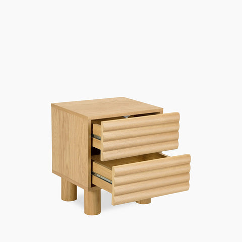 DiGiovanni 2 Drawer Bedside Table, Wood