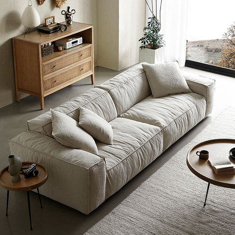 Dino Three Seater Sofa, Cotton Linen